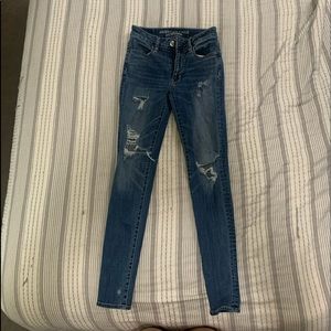 American Eagle Ripped Super Stretch Jeans
